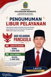 PENGUMUMAN LIBUR NASIONAL HARI LAHIR PANCASILA